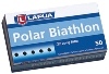 .22 lr - Lapua Polar Biathlon - 40 gr Solid Lead, 1105 fps. Ideal performance under all conditions with best possible results.